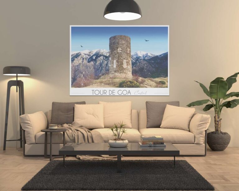 Foliove - Affiche de Casteil - Tour de Goa – 100x140 cm (B0)