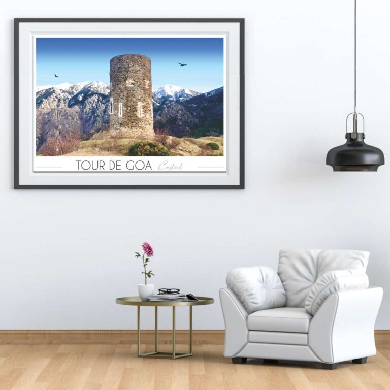 Foliove - Affiche de Casteil - Tour de Goa – 100x140 cm (B0)