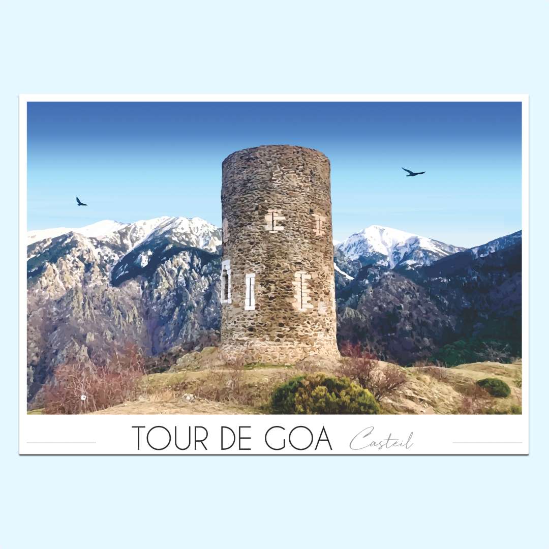 affiche tour de goa Foliove - Affiche de Casteil - Tour de Goa – 100x140 cm (B0)