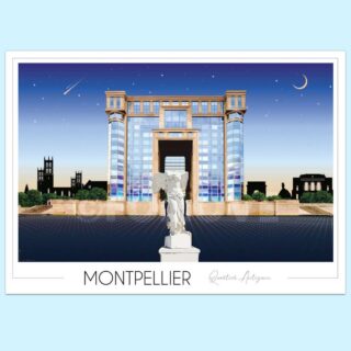 Affiche Montpellier Antigone par la marque Foliove Foliove - Affiche Montpellier Antigone