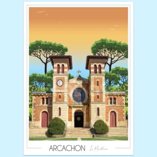 Affiche Le Moulleau – Arcachon par la marque Foliove Foliove - Affiche Le Moulleau – Arcachon