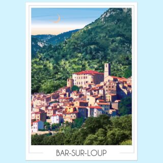 Affiche Bar-sur-Loup par la marque Foliove Foliove - Affiche Bar-sur-Loup