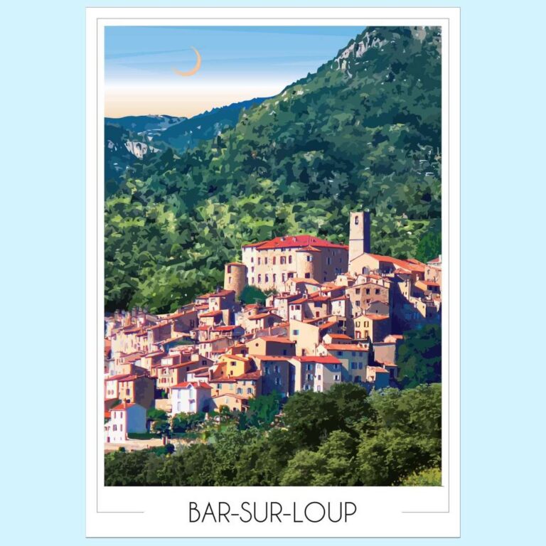 bar sur loup min Foliove - Affiche Bar-sur-Loup – 100x140 cm (B0)