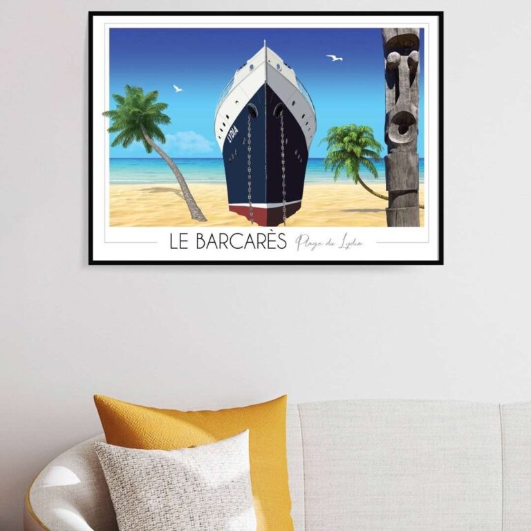 Foliove - Affiche du Barcarès Lydia – 100x140 cm (B0)