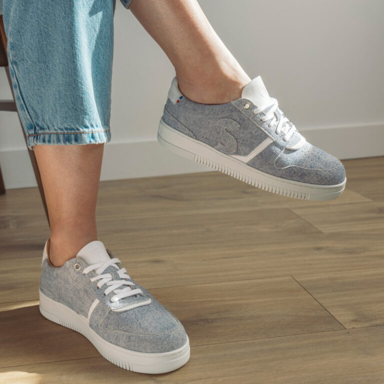 Sessile.co - Bellis Bleu Clair - cuir texturé – 46