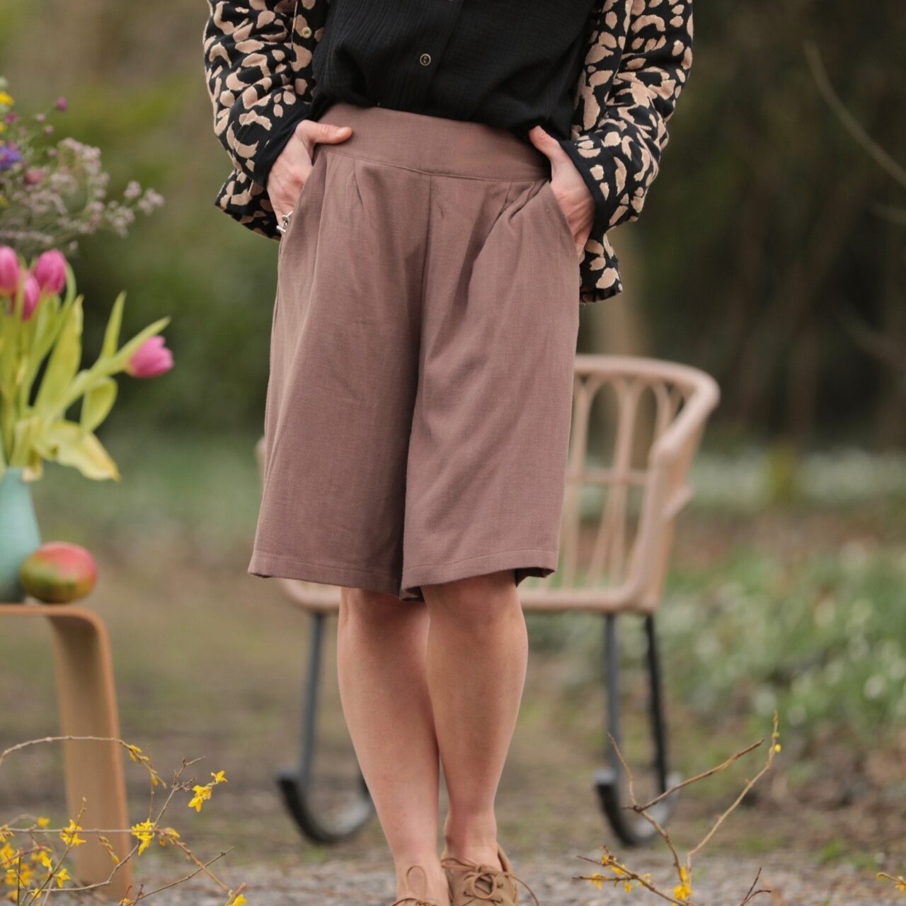 bermuda eline viscoselin moka 1076906 Quintessence - Bermuda Eline - Viscose/lin moka – L