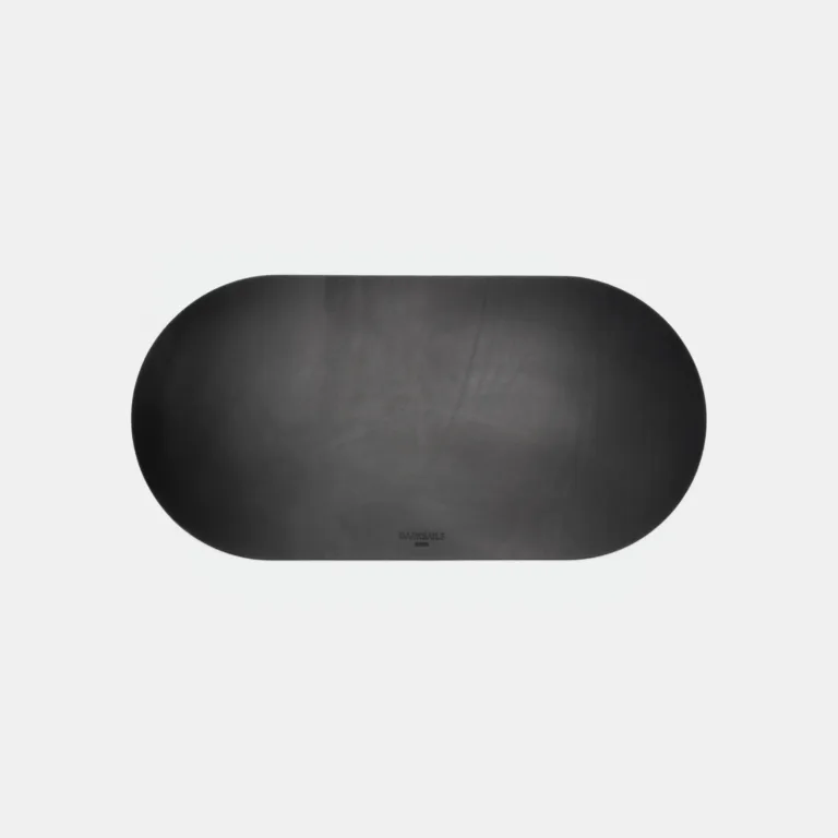 Darksails - Tapis de clavier en cuir noir