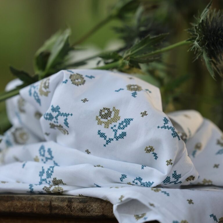 Quintessence - Blouse Florence – Coton Herbier brodé – XXL