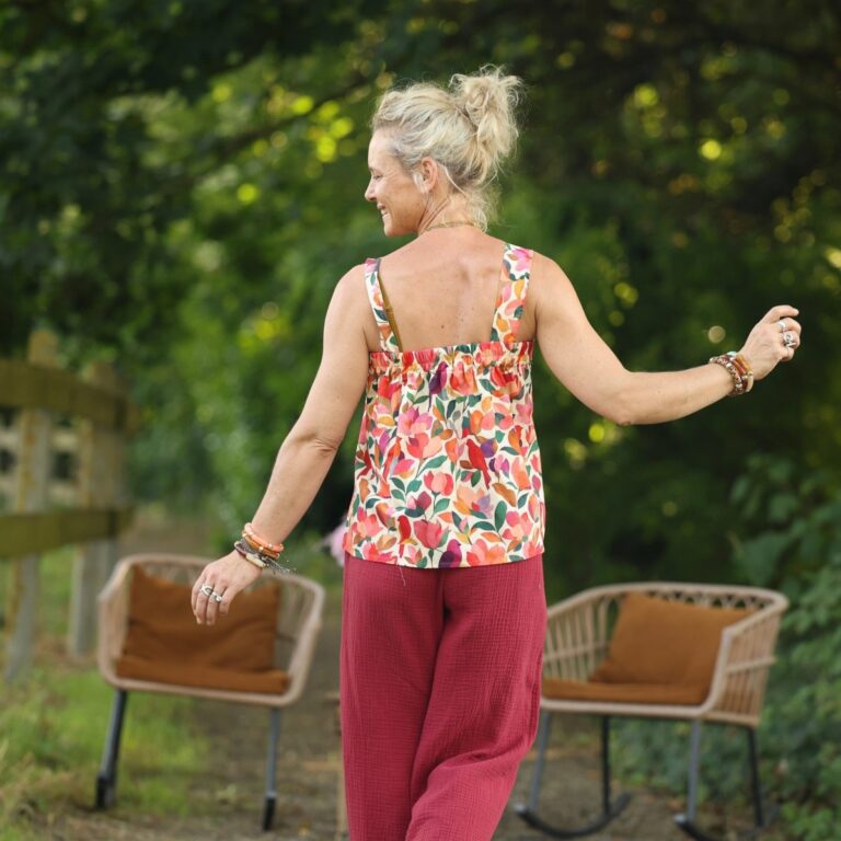 Quintessence - Blouse Florence – Coton Jardin secret – XXL