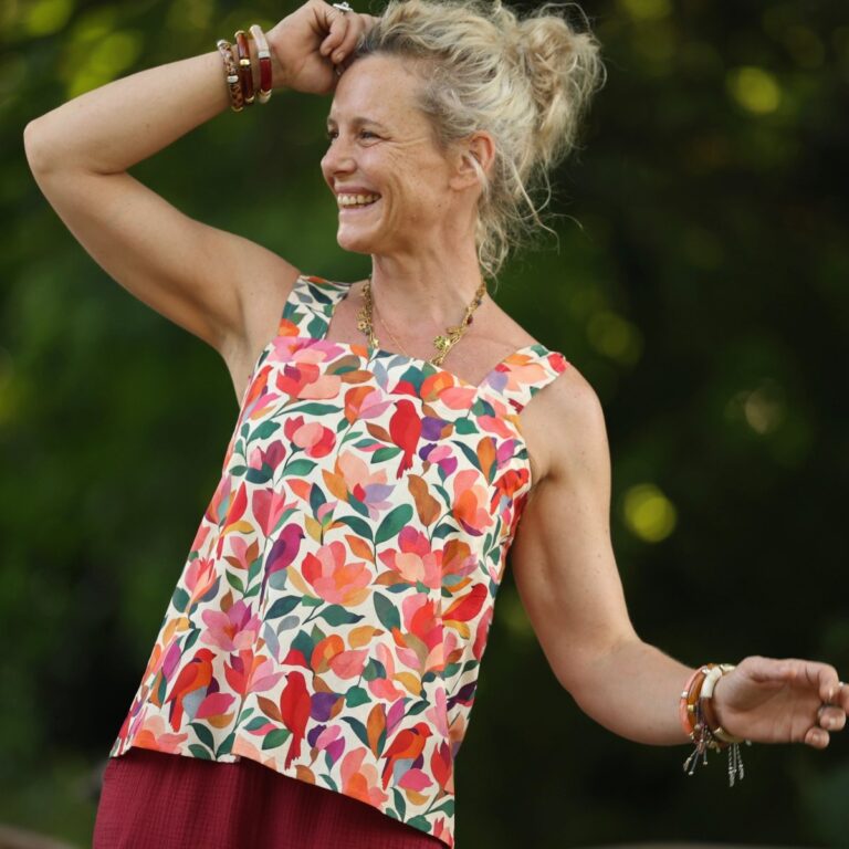Quintessence - Blouse Florence – Coton Jardin secret – XXL