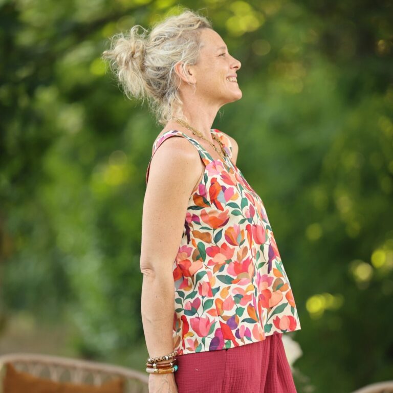 Quintessence - Blouse Florence – Coton Jardin secret – XXL