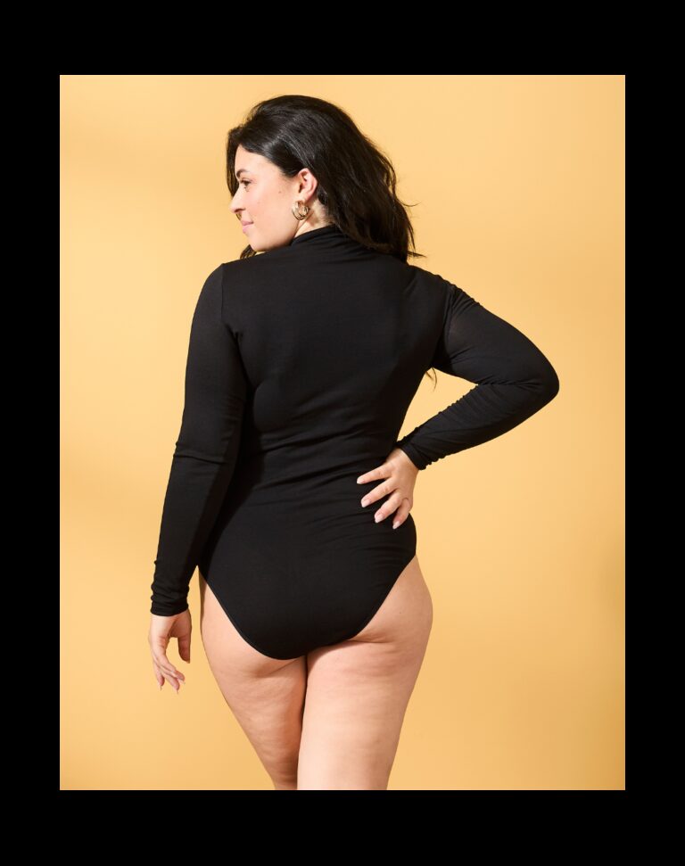 Maison Lemahieu - Body coton modal manches longues - Col montant – 2XL