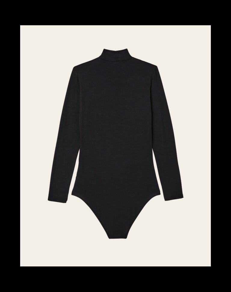 Maison Lemahieu - Body coton modal manches longues - Col montant – 2XL