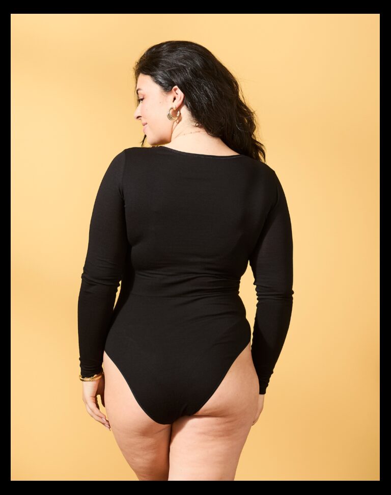 Maison Lemahieu - Body noir manches longues - Femme – 2XL