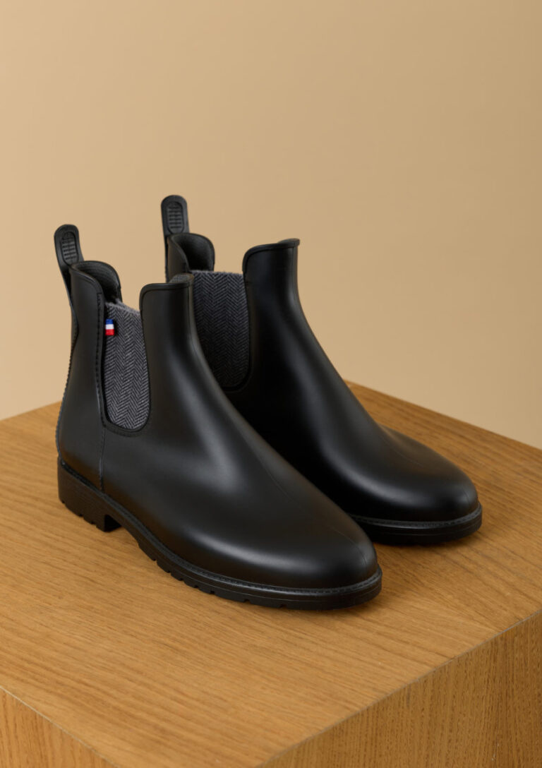 Montlimart - BOOTS MONTPLUIE NOIR CHEVRONS