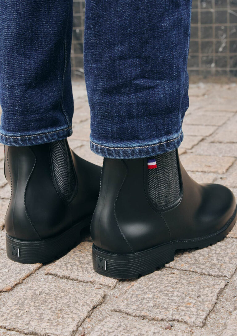 Montlimart - BOOTS MONTPLUIE NOIR CHEVRONS