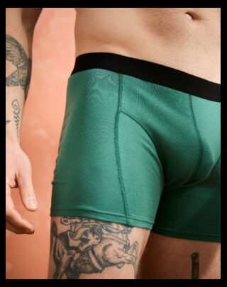 Boxer coton modal – Vert Anglais par la marque Maison Lemahieu Maison Lemahieu - Boxer coton modal – Vert Anglais