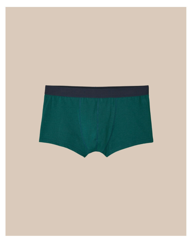 Maison Lemahieu - Boxer court en Coton BIO - Vert Cyprès – 2XL