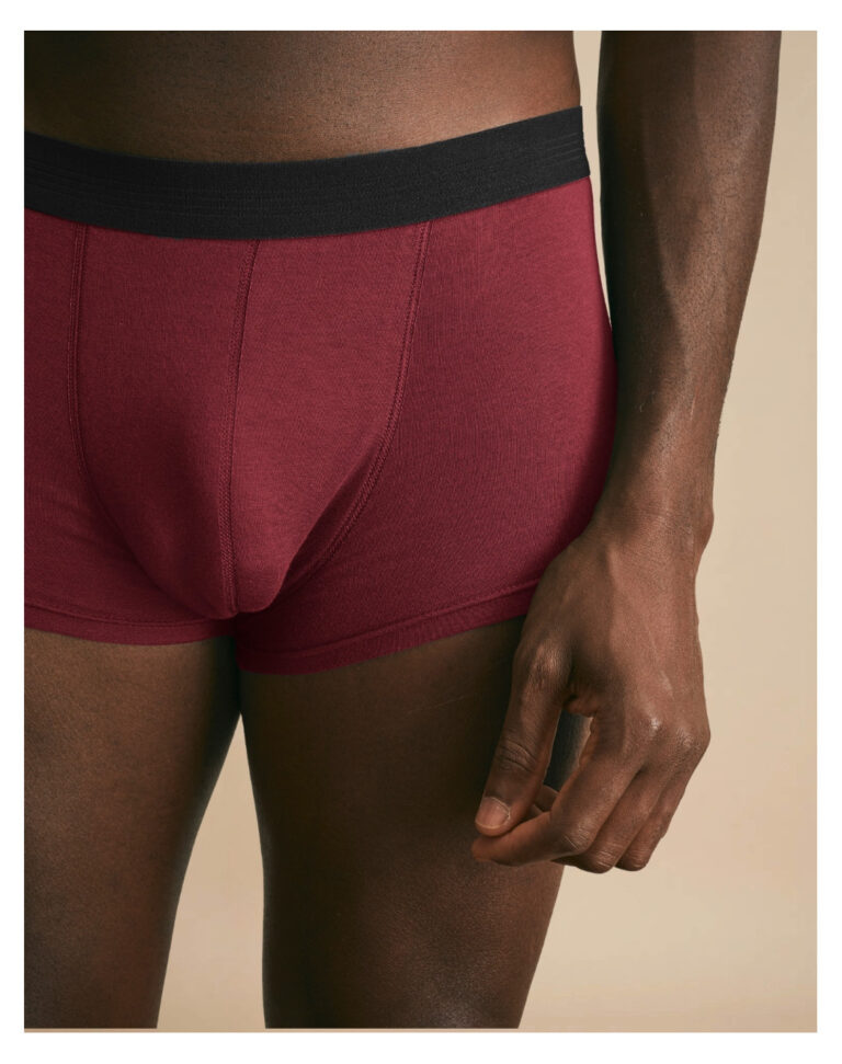Maison Lemahieu - Boxer court en Coton BIO - Grenat – XL