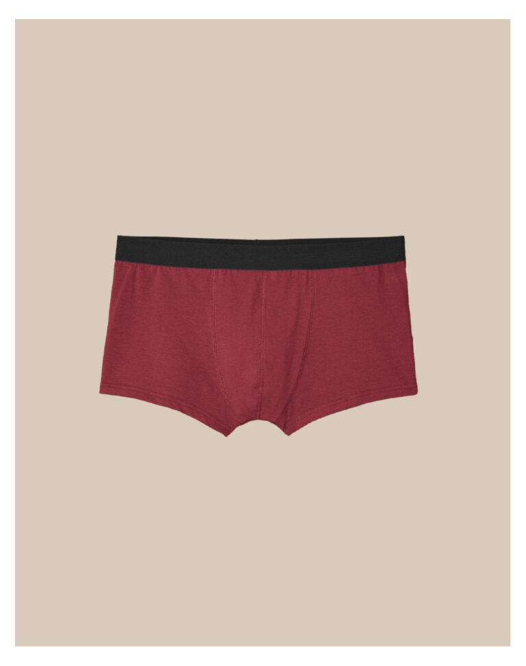 Maison Lemahieu - Boxer court en Coton BIO - Grenat – XL