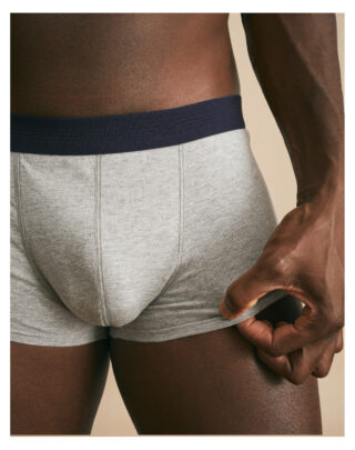 Boxer court en Coton BIO – Gris par la marque Maison Lemahieu Maison Lemahieu - Boxer court en Coton BIO – Gris
