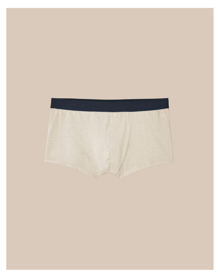 Maison Lemahieu - Boxer court en Coton BIO - Naturel – S
