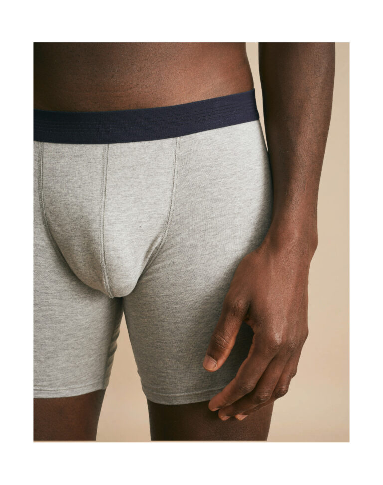 Maison Lemahieu - Boxer long en Coton BIO - Gris – S