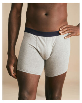 Boxer long en Coton BIO – Gris par la marque Maison Lemahieu Maison Lemahieu - Boxer long en Coton BIO – Gris