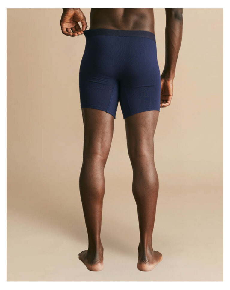 Maison Lemahieu - Boxer long en Coton BIO - Bleu Minuit – S