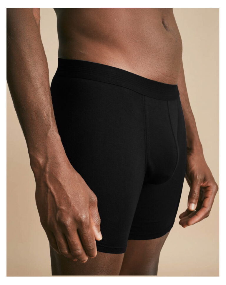 Maison Lemahieu - Boxer long en Coton BIO - Noir – S