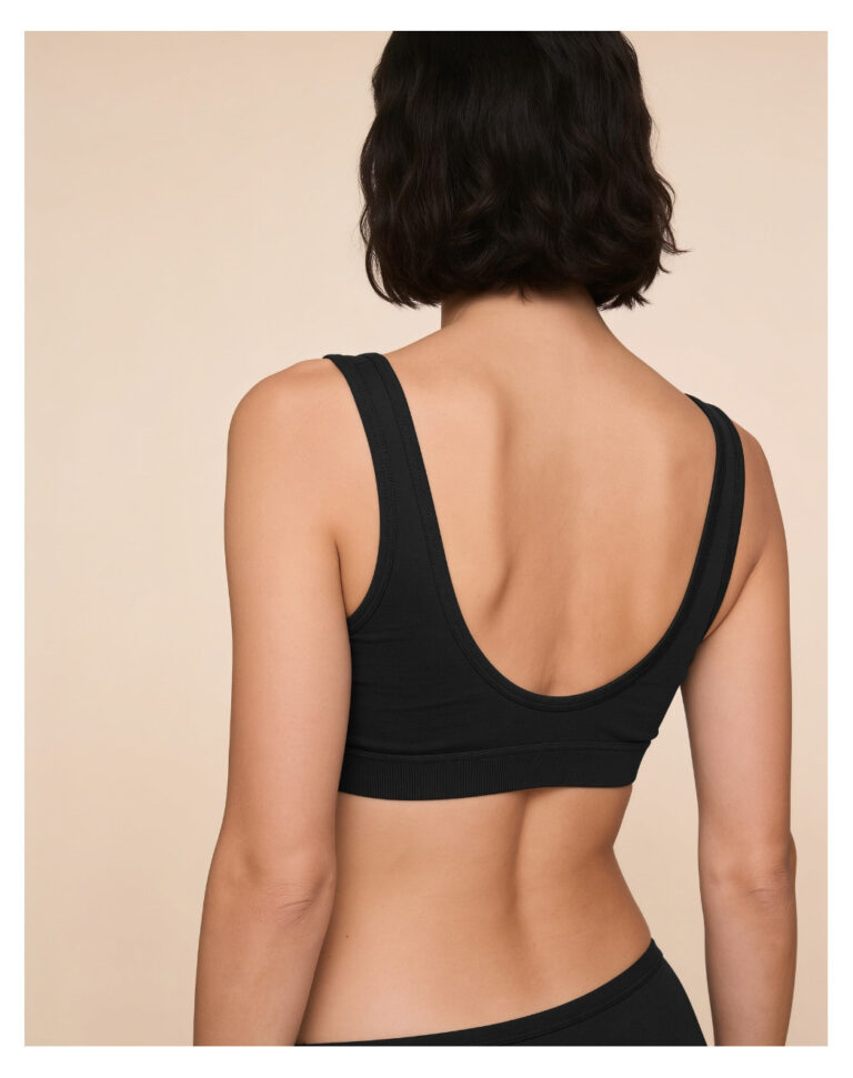 Maison Lemahieu - Brassière 100% en Coton BIO - Noir – 2XL