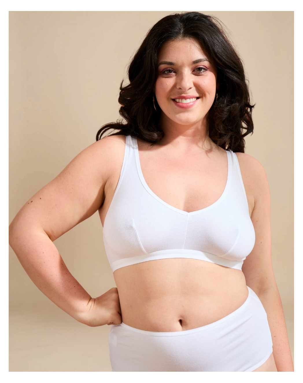 brassiere a pinces blanc Blanc