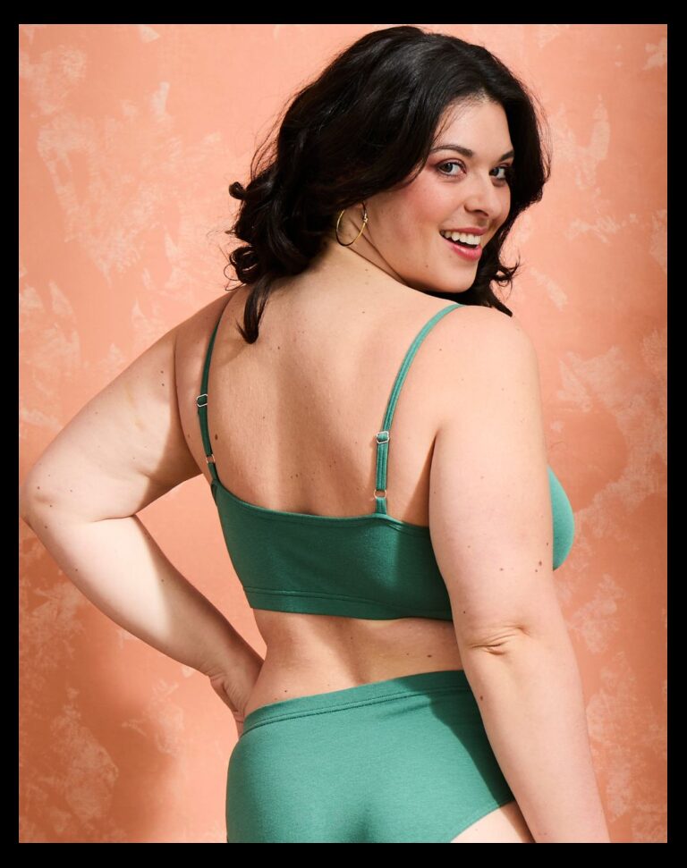 Maison Lemahieu - Brassière coton modal - Vert – 2XL