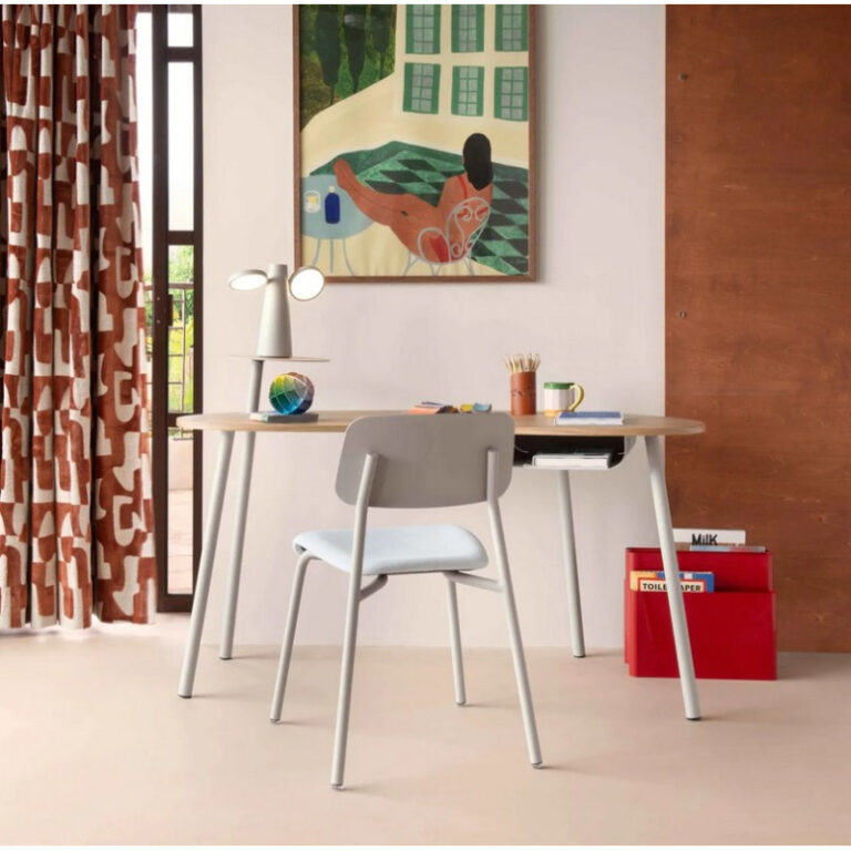 FERMOB - Bureau FERMOB Nuage chêne en bois et métal - 25 coloris