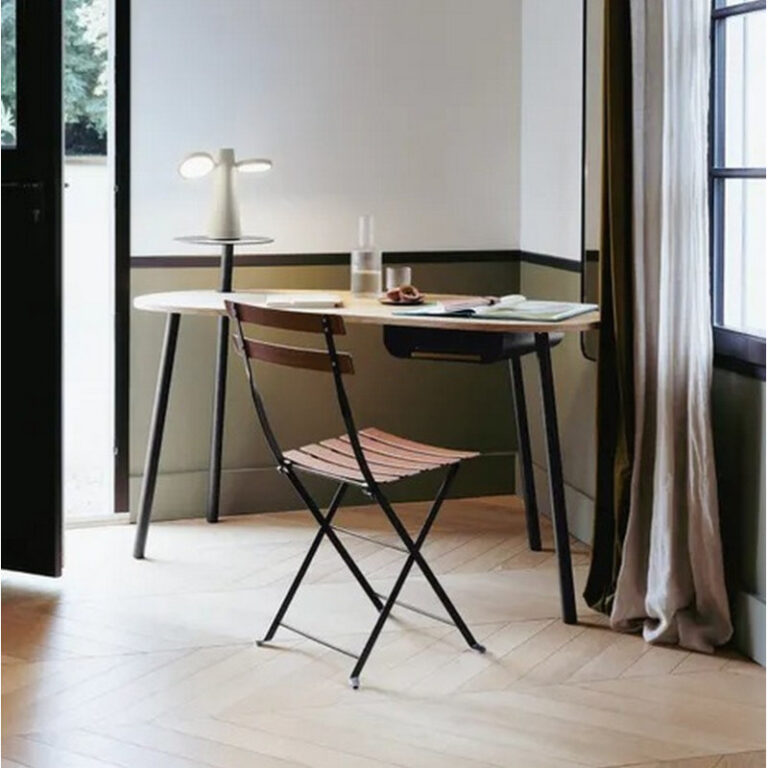 FERMOB - Bureau FERMOB Nuage chêne en bois et métal - 25 coloris