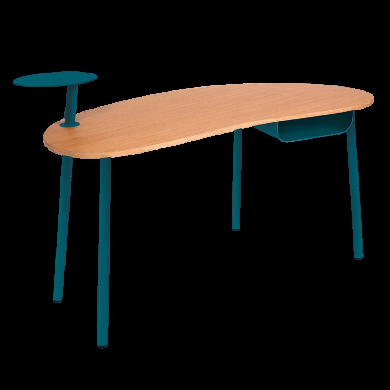 FERMOB - Bureau FERMOB Nuage chêne en bois et métal - 25 coloris