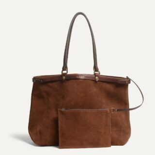 Cabas Adèle – Brun Fauve par la marque Bleu de Chauffe Bleu de Chauffe - Cabas Adèle – Brun Fauve