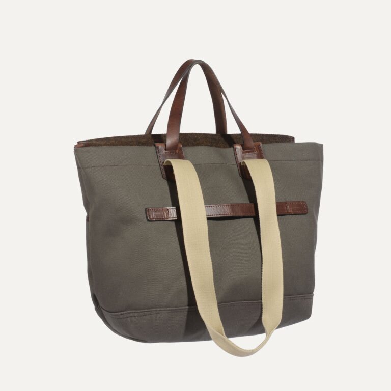Bleu De Chauffe - Cabas business Méline - Kaki BM/Tweed