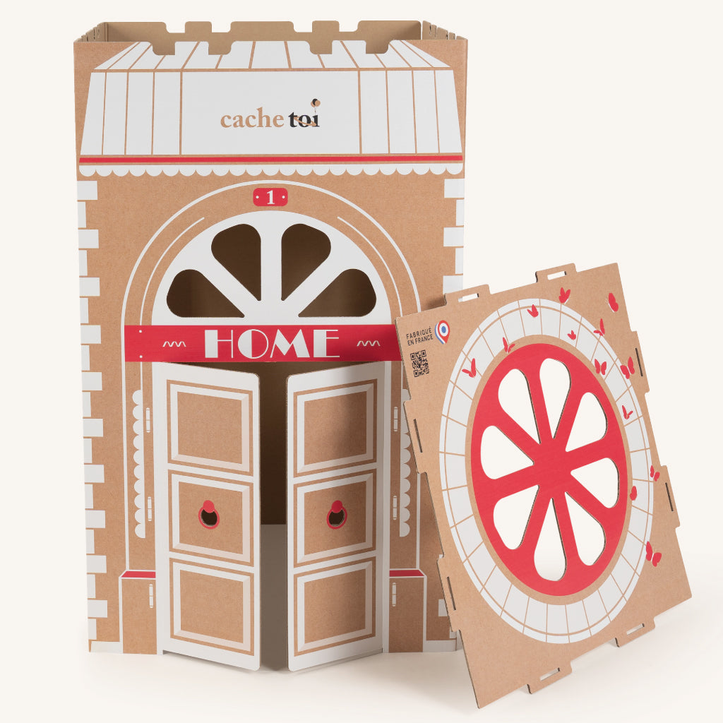 cache toi maison carton enfant home jouet face c56a261f 99b8 4c46 863b 42b7ff10092b cachetoi - Cabane pliable en carton – HOME