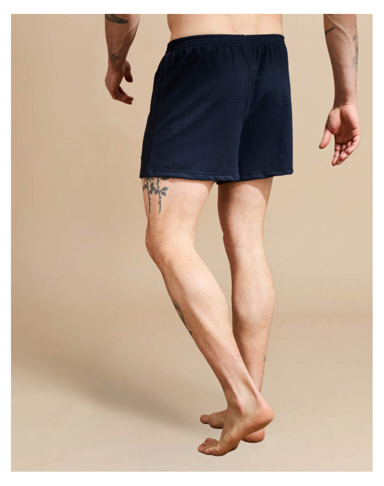 Maison Lemahieu - Caleçon court Lin - Coton BIO - Marine – 3XL