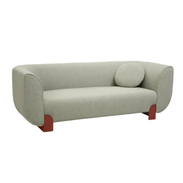 FERMOB - Canapé 3 places FERMOB Voulez-vous Bouclette en tissu et métal - 12 coloris