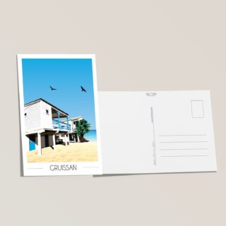 Carte postale Gruissan Maisons sur Pilotis par la marque Foliove Foliove - Carte postale Gruissan Maisons sur Pilotis