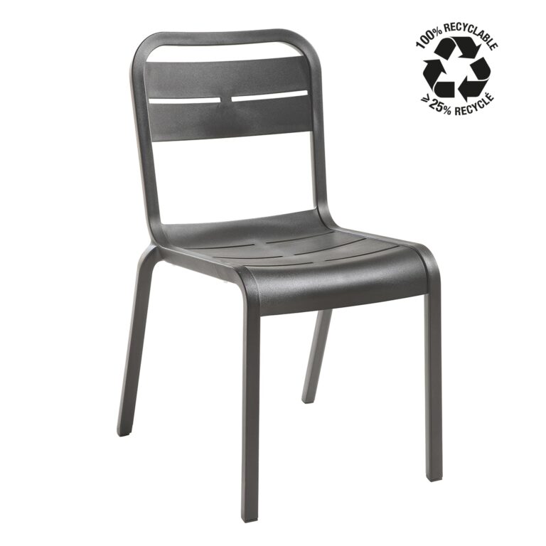 Grosfillex B2C - Chaise extérieur Recyclée Cannes – Vert tender