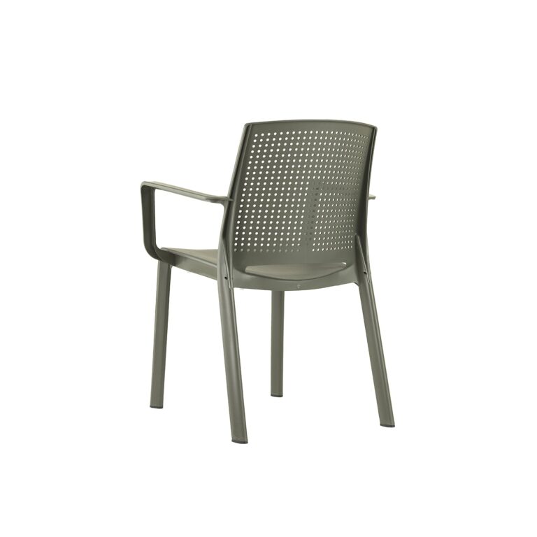 Grosfillex - Fauteuil de jardin résine Luce – Anthracite recyclé