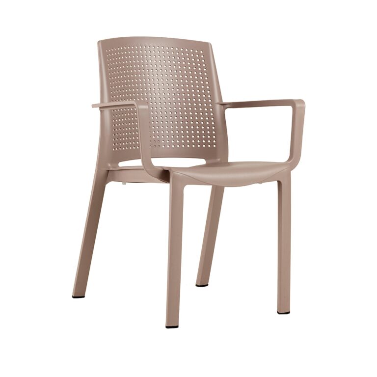 Grosfillex - Fauteuil de jardin résine Luce – Anthracite recyclé