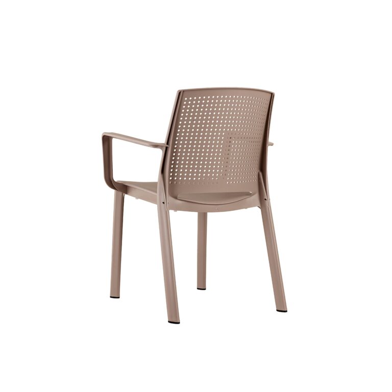 Grosfillex - Fauteuil de jardin résine Luce – Anthracite recyclé