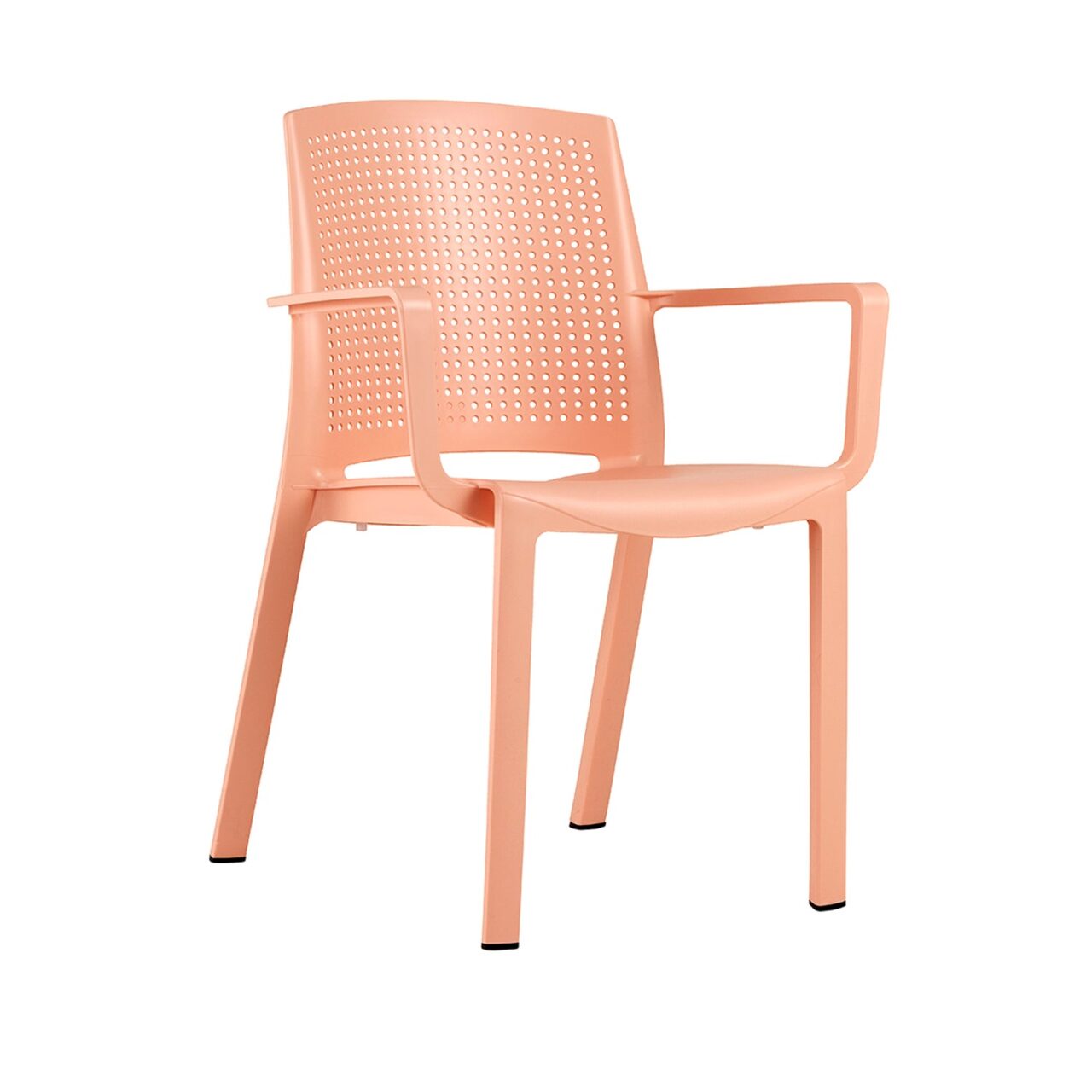 chaise de jardin resine luce sorbet melon.1 7c348a44 0fa1 46bd 92f9 912fd9e1ae03 Grosfillex - Fauteuil de jardin résine Luce – Anthracite recyclé
