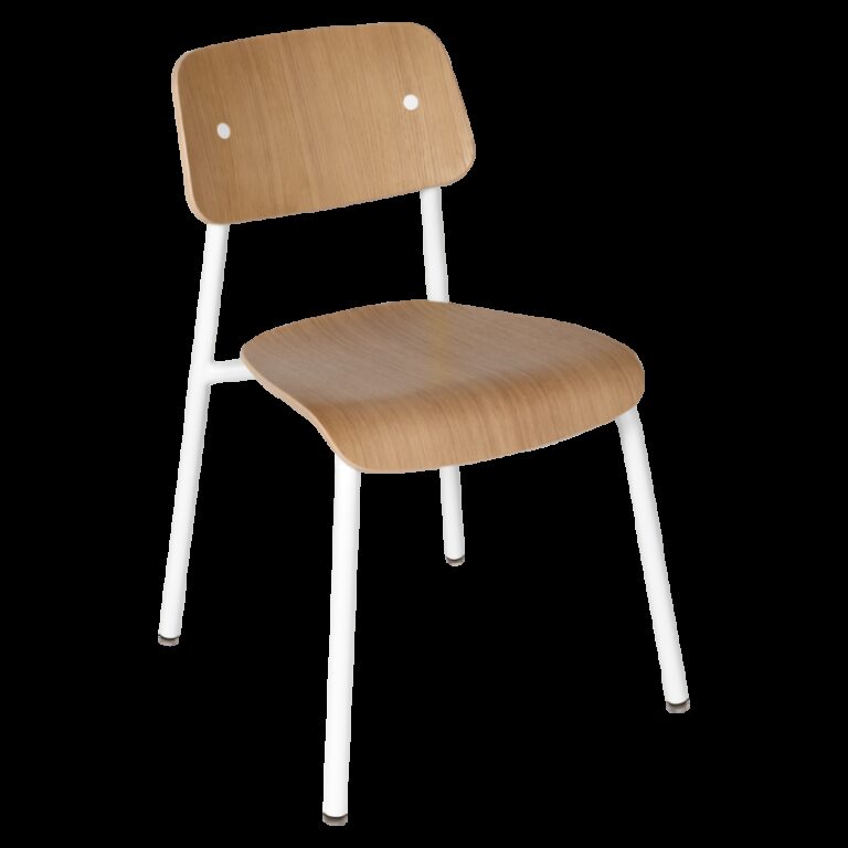 FERMOB - Chaise de repas FERMOB Studie chêne en bois et métal - 25 coloris