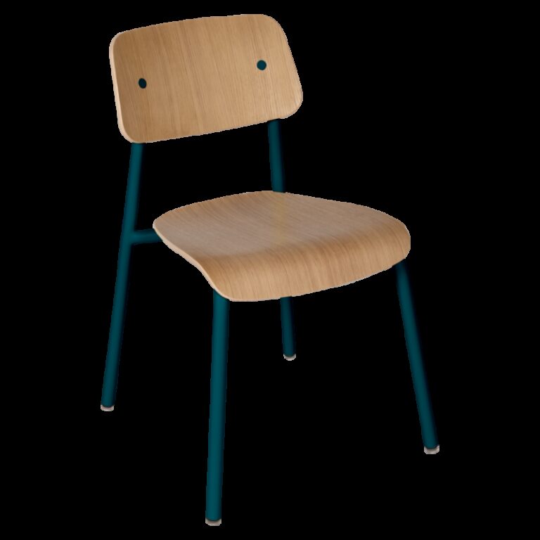 FERMOB - Chaise de repas FERMOB Studie chêne en bois et métal - 25 coloris