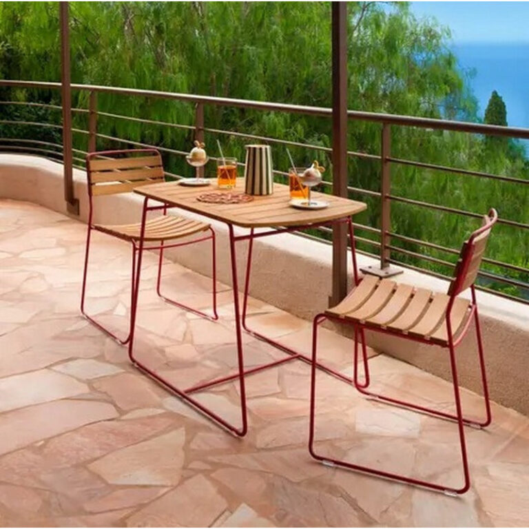 FERMOB - Chaise de repas FERMOB Surprising Teck en bois et métal - 25 coloris